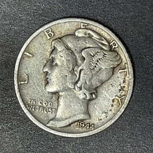 1944 Mercury Dime United States USA Coin 90% Silver Objects You Love - Picture 1 of 2