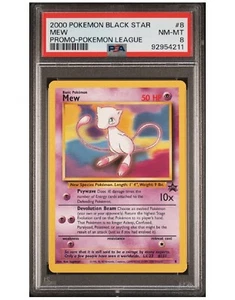 2000 Pokemon #8 Black Star Mew - Promo League Holo - PSA 8 NM-MT WOTC - Picture 1 of 3