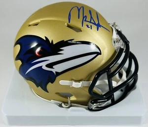 Mark Ingram Signed Baltimore Ravens Amp Mini Helmet NFL + Beckett COA - Picture 1 of 2
