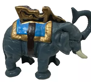 VINTAGE GUSSEISEN MECHANISCHE ELEFANT MÜNZBANK - Bild 1 von 7