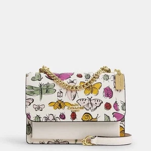 NWT Coach Mini Klare Crossbody Bag With Creature Print CT259 Chalk Multi - Picture 1 of 6