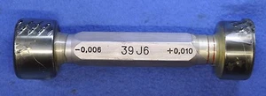 39 mm J6 -0,006 +0,010 * Portaje de enchufe liso * Go No-Go * JSATool - Suizo - Imagen 1 de 2