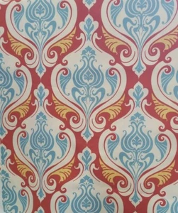 Waverly Sun N Shade Outdoor Stoff Meeresmuschel 2 Meter blau weiß rot gelb - Bild 1 von 7