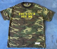 Vintage WWE JOHN CENA Official You Can’t See Me Camo T Shirt Sz  XL Wrestling