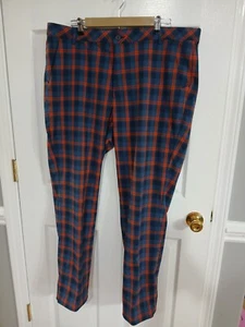 Sunice Science Style Plaid Men's Golf Pants  Size 40/34 Preppy Academia  - Picture 1 of 9