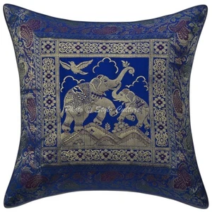Home Decor 16 x 16 in Cushion Cover Brocade Jacquard Bohemian Pillow Case - Picture 1 of 5