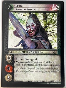LORD OF THE RINGS TCG FELLOWSHIP 1R127 LURTZ SERVANT OF ISENGARD lp - Picture 1 of 1