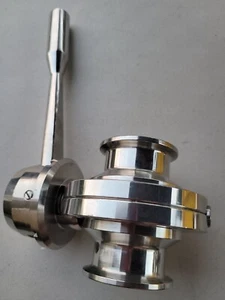 Griffventil 1,5" AIS1 316L1098/15 EDELSTAHL  - Bild 1 von 3