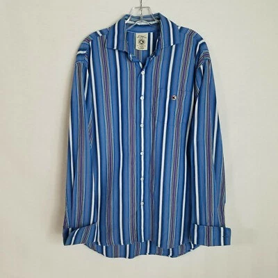 Vintage G-Unit Mens Striped Button Front Long Sleeve Shirt French Cuff XL K316 - Image 1 of 4