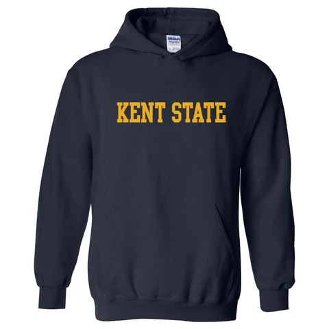 Kent State University Golden Flashes Basic Block Hooded Sweatshirt Cover