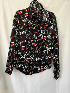 No boundaries Junior Plush Christmas Lights Hoodie Pullover Women Junior XXS,S - Picture 1 of 4