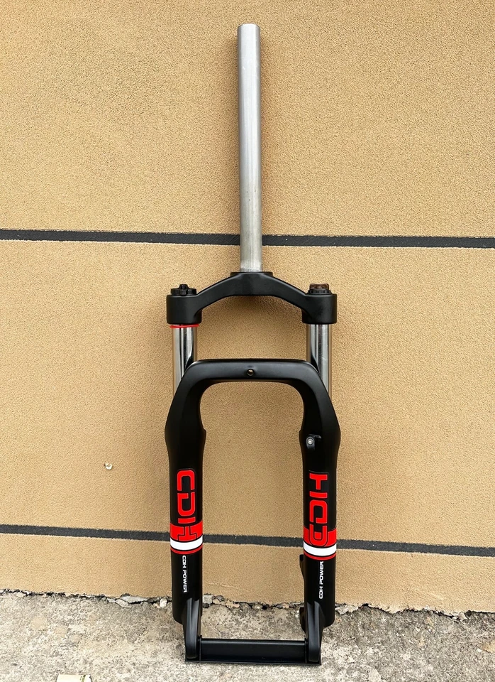 20*4"Fat Tire Suspension Fork Manual Lockout 9mmQR Spring E-Bike/Snow Bike Forks - Image 1 of 4