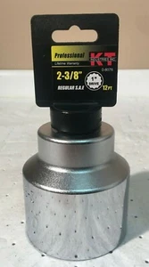 KT Industries Chrome Vanadium 2-3/8" 12 Point 1" Drive Jumbo Socket 8-8076 - Picture 1 of 5