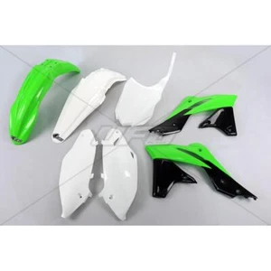 UFO Plastic Kit Adjusts Kawasaki KX 250F 14-16 Green/White/Black - Imagen 1 de 1