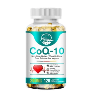 CoQ 10 Coenzyme Q10 120Capsules 200mg Blood Pressure Cardiovascular Heart Health - Picture 1 of 8