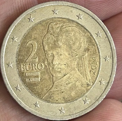A REAL  RARE 2002  CIRCULATED 2 EURO COIN - Image 1 of 2