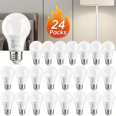 Pacote com 24 lâmpadas LED A19 15W equivalente a 100W luz do dia de substituição 5000K E26 - Imagem 1 de 4