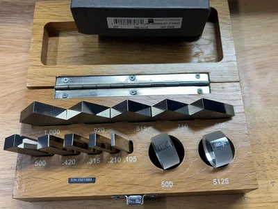 Tesa Brown & Sharpe 598-10-18 Micrometer inspection gage block Set optical flats - Image 1 of 4