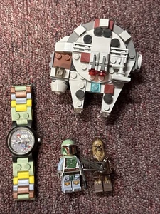 Lego Star Wars Minifigur Lot Boba Fett & Chewbacca Watch Millennium Falcon - Bild 1 von 6