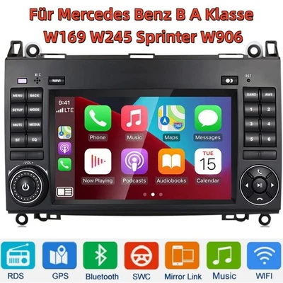 Carplay Autoradio GPS Navi Für Mercedes Benz B A Klasse W245 W169 Sprinter W906 - Bild 1 von 4