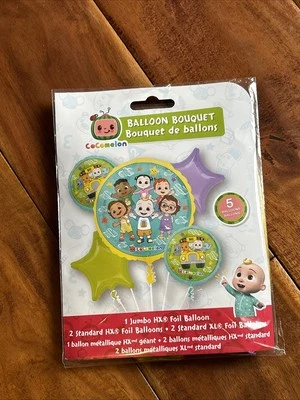 CoComelon 5 Piezas Bebé Globo Niños Cumpleaños Fiesta Decoraciones Suministros Nuevo Foto 1 de 4