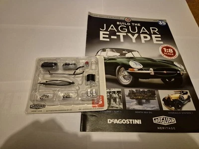 1/8 DEAGOSTINI COSTRUISCI LA TUA AUTO JAGUAR E-TYPE NUMERO 35 CON PARTE - Immagine 1 di 3