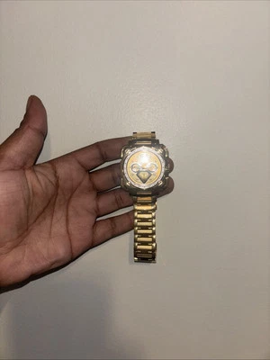 Men Aqua Master Jojo Jojino Joe Rodeo Yellow Metal Band 45mm Diamond Watch W#355 - Image 1 of 3