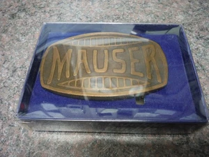 Vintage seltene Mauser Arme - massive Messing Gürtelschnalle - Bild 1 von 3