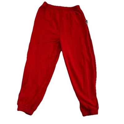 Disney 80s 90s Pooh Red Sweat Pants Kids Vintage Size 4T Winnie The Pooh - Image 1 of 2
