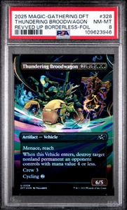 2025 MTG Aetherdrift Foil 328 Thundering Broodwagon PSA 8 *Only 1 Graded Higher* - Picture 1 of 3