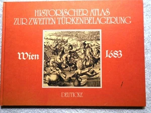 1683 VIENNA Second Turkish Siege Battle Historical Atlas Maps GERMAN Hillbrand - Picture 1 of 2