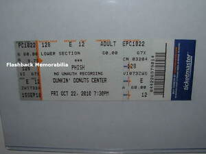 PHISH Concert Ticket 2010 PROVIDENCE RI DDC Trey Anastasio TM MIKE GORDON Rare 