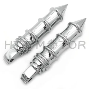 Spike Bamboo Footpeg For all passenger Victory 8-Ball (Front/Rear) chrome  - Picture 1 of 6