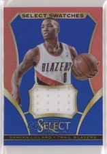 2013-14 Panini Select Select Swatches Blue Prizm /35 Damian Lillard #77