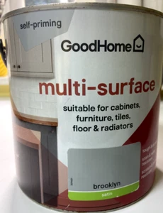 Good Home Multi Surface Paint Satin Colour Brooklyn 2l - Picture 1 of 2
