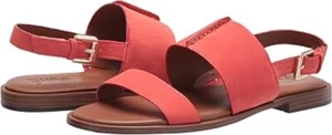Naturalizer Women's Fairfax Suede Open Toe Slingbacks Sandal Mango Spice Size 10 - Picture 1 of 8