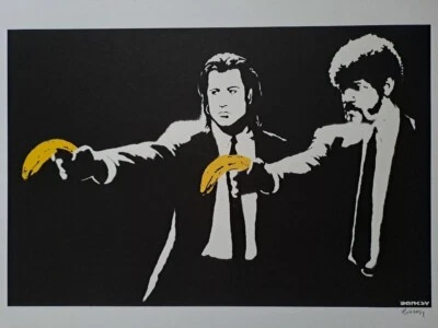 Banksy Art Print - Pulp Fiction - Certificate