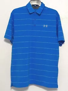 Camisa Polo Under Armour Para Hombre Golf Zone Rayas Playoff Azul 1253479 M L XL NUEVA CON ETIQUETAS - Imagen 1 de 3