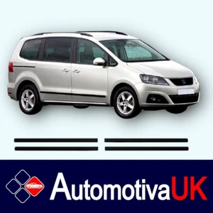 Seat Alhambra MPV NEW Black Rubbing Strips| Door Protectors | Side Mouldings Kit - Picture 1 of 14