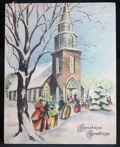 Christmas Postcard -Christmas Greetings - - Picture 1 of 3