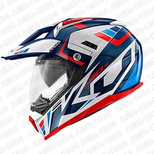 Casco kappa Off Road KV30 Enduro Evo Blanco Brillante - Azul - Rojo HKKV30RGYLR - Imagen 1 de 1