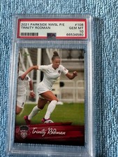 TRINITY RODMAN PSA 10 2021 PARKSIDE NWSL PREMIER EDITION #108 ROOKIE SPIRIT RC