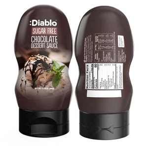 Diablo Chocolate Dessert Sauce | Sugar Free | Diabetic Friendly | 360g - Picture 1 of 11