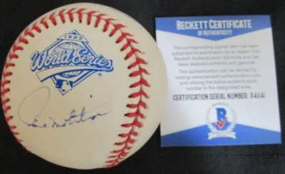 PAUL MOLITOR TORONTO BLUE JAYS SIGNED 1993 WORLD BASEBALL SERIES BAS COA X41172 - Image 1 of 2