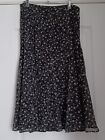 Marks And Spencer Floral Chiffon Skirt Size 12 (w30")