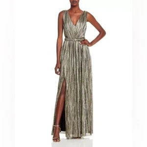 Eliza J Kleid mit Gürtel Damen Größe 12 schimmernd in grau ärmellos NEU - Bild 1 von 7