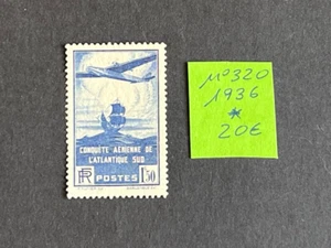 Francia sello de 1936 , especial nº 320 v.cat. 20€ MH - Imagen 1 de 2