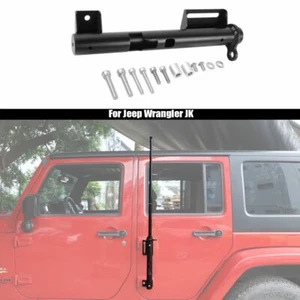 Flag Pole Holder Radio Antenna Mount Bracket for TJ JK JL JT Jeep Wrangler Black - Picture 1 of 12