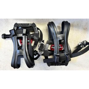 Pedali per esercizi ciclismo indoor con JD-004, filettatura 9/16" con cinturino MT-12 - Foto 1 di 7