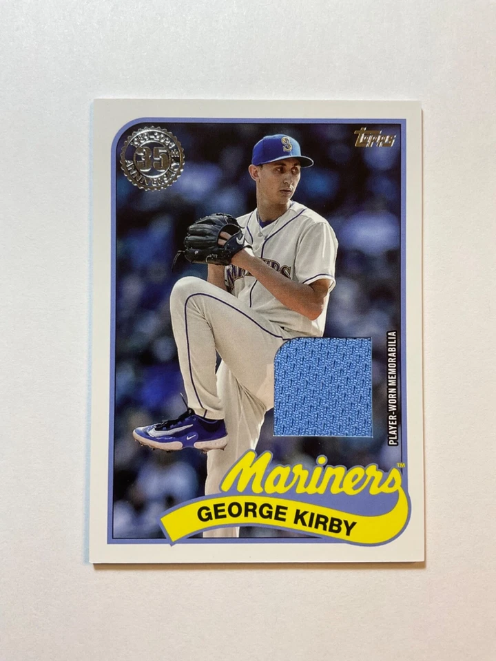2024 Topps Series 2 - 1989 Topps Baseball Relics #89R2-GK George Kirby (MEM) - Image 1 of 2